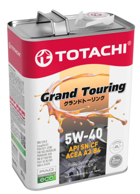 Масло моторное синтетическое TOTACHI GRAND TOURING SN/CF 5W-40 4л